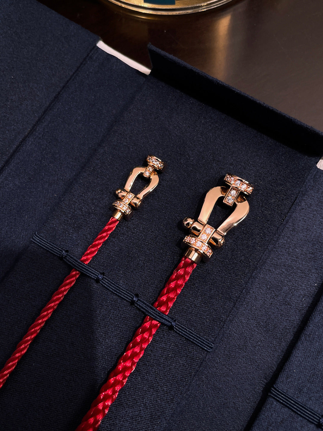 [Marin]FORCE 10 HALF DIAMOND PINK GOLD RED CORDERI LARGE AND MEDIUM MODEL