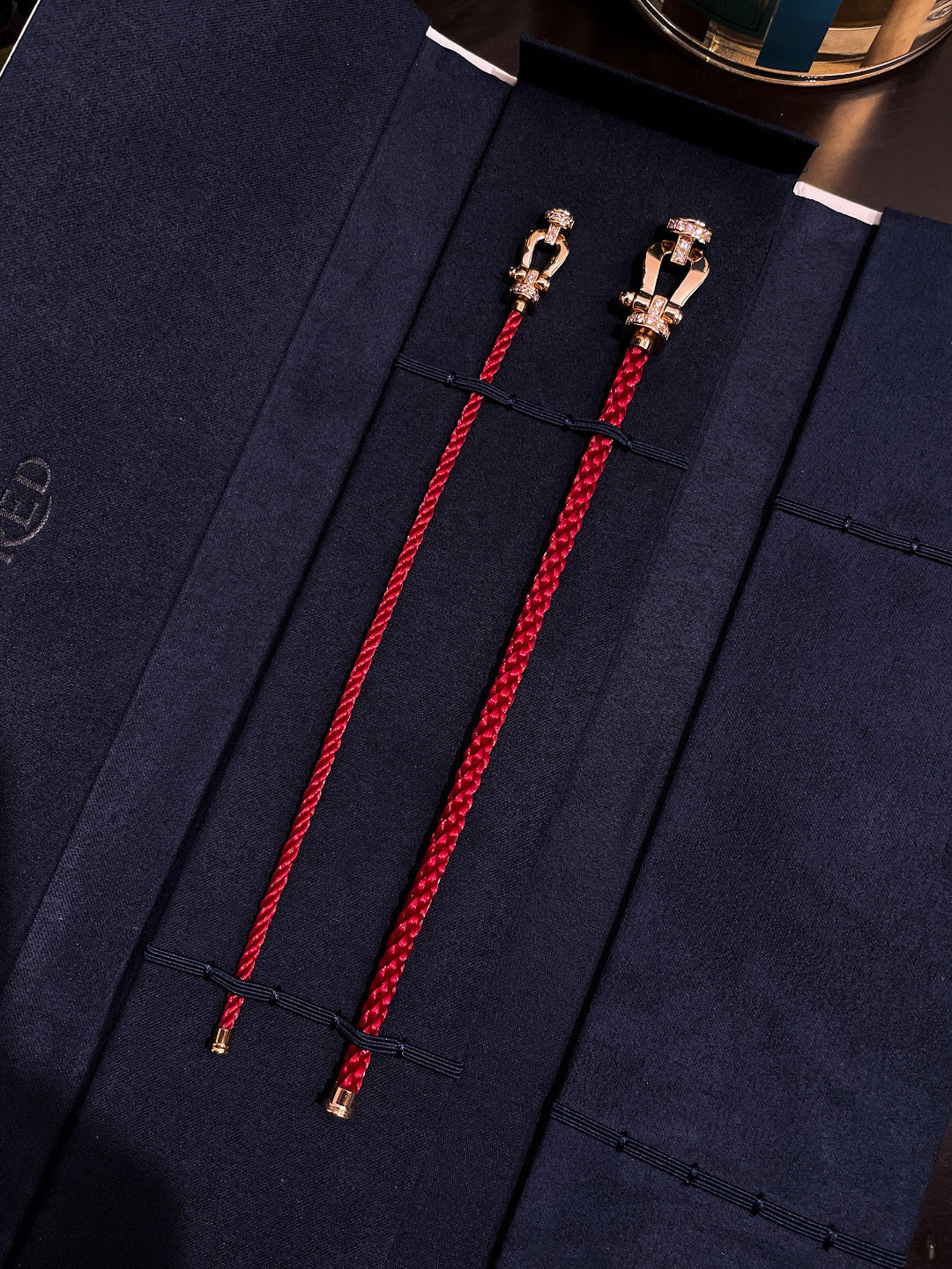 [Marin]FORCE 10 HALF DIAMOND PINK GOLD RED CORDERI LARGE AND MEDIUM MODEL