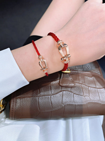 [Marin]FORCE 10 HALF DIAMOND PINK GOLD RED CORDERI LARGE AND MEDIUM MODEL