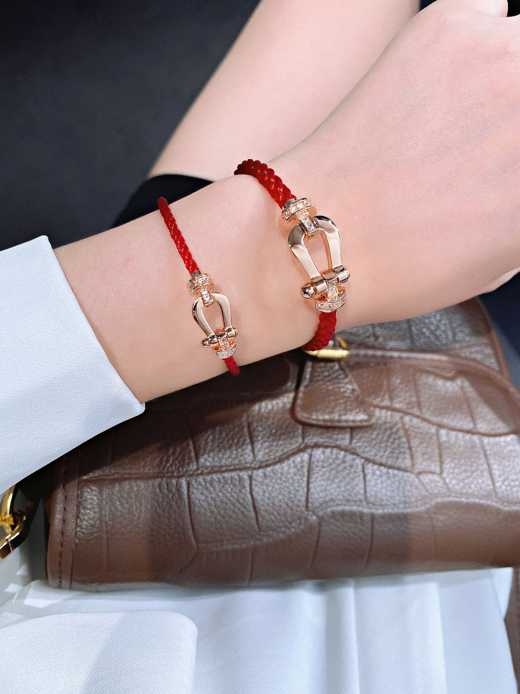 [Marin]FORCE 10 DEMI-DIAMANT OR ROSE CORDON ROUGE GRANDS ET MOYENS MODÈLES