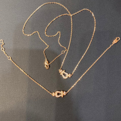[Marin-Jewelry]FORCE 10 DIAMOND PINK GOLD NECKLACE MINI MODEL