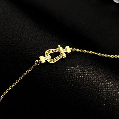 [Marin-Jewelry]FORCE 10 FULL DIAMOND BUCKLE CHAIN LINK MINI MODEL