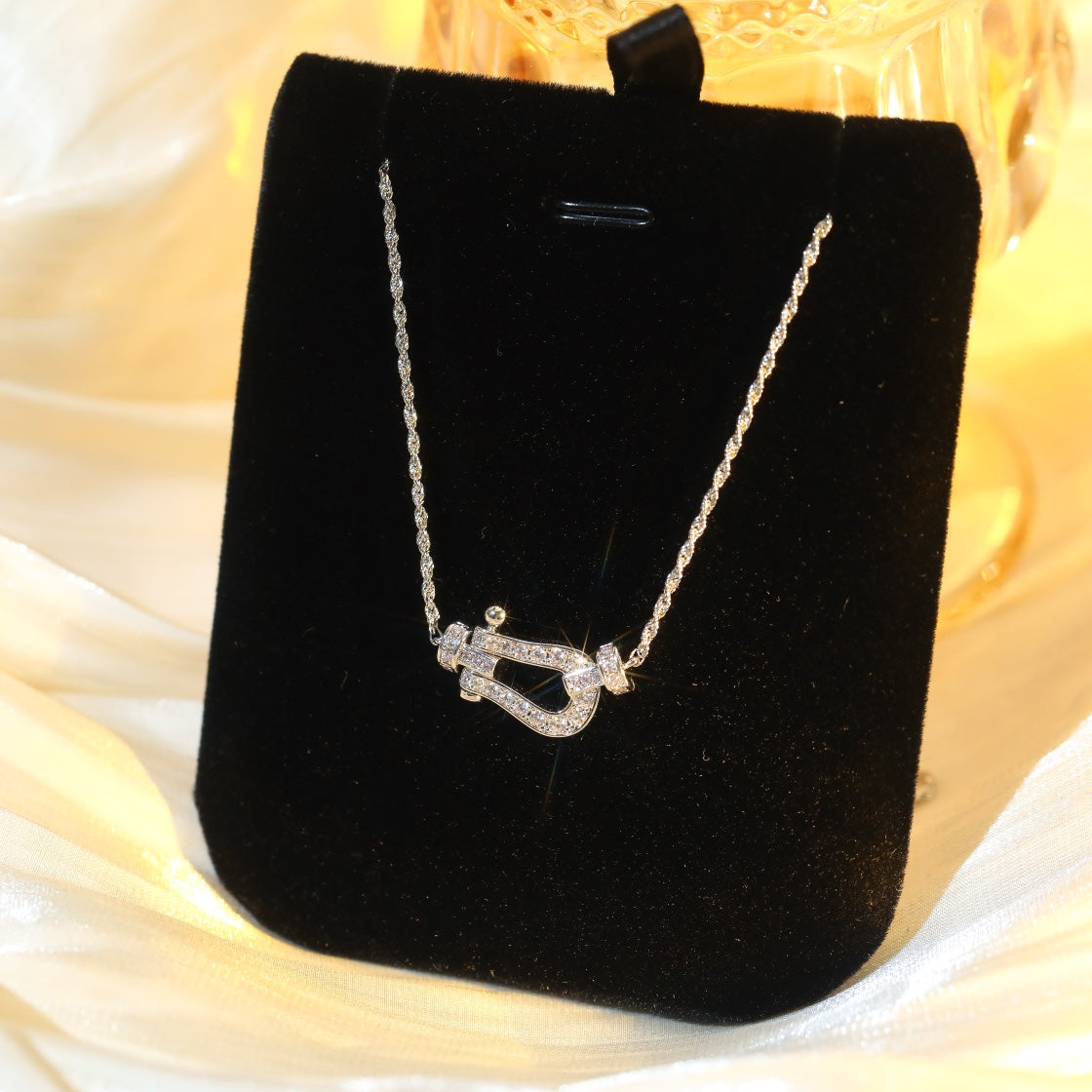 [Marin-Jewelry]FORCE 10 DIAMOND SILVER NECKLACE MINI MODEL