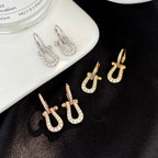 [Marin]BOUCLES D'OREILLES PENDANTES FULL DIAMOND FORCE 10 MODÈLE MOYEN