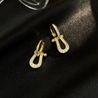[Marin]BOUCLES D'OREILLES PENDANTES FULL DIAMOND FORCE 10 MODÈLE MOYEN