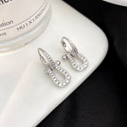 [Marin]BOUCLES D'OREILLES PENDANTES FULL DIAMOND FORCE 10 MODÈLE MOYEN