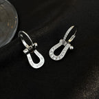 [Marin]BOUCLES D'OREILLES PENDANTES FULL DIAMOND FORCE 10 MODÈLE MOYEN