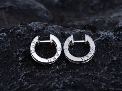 [Marin]ZERO 1 MINI SILVER DIAMOND EARRINGS