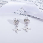 [Marin]BOUCLES D'OREILLES PENDANTES MINI VIDYLLE ARGENT ET DIAMANT