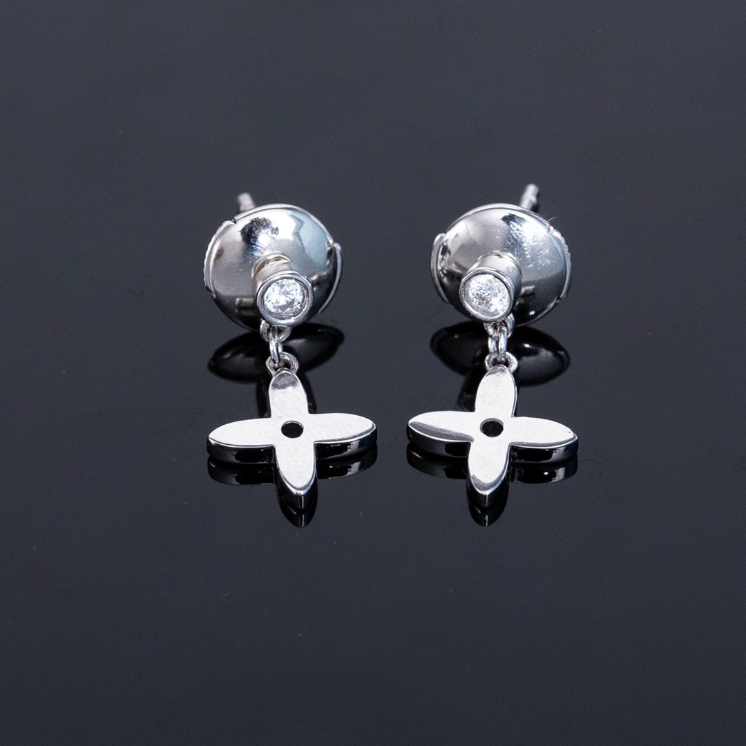 [Marin]VIDYLLE SILVER DIAMOND MINI DROP EARRINGS
