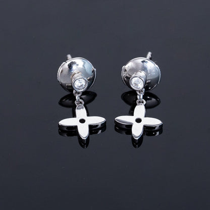 [Marin-Jewelry]VIDYLLE SILVER DIAMOND MINI DROP EARRINGS