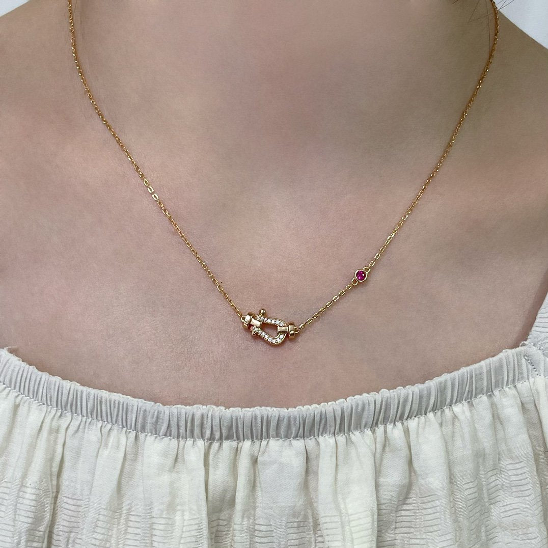 [Marin]FORCE 10 DIAMOND PINK GOLD NECKLACE