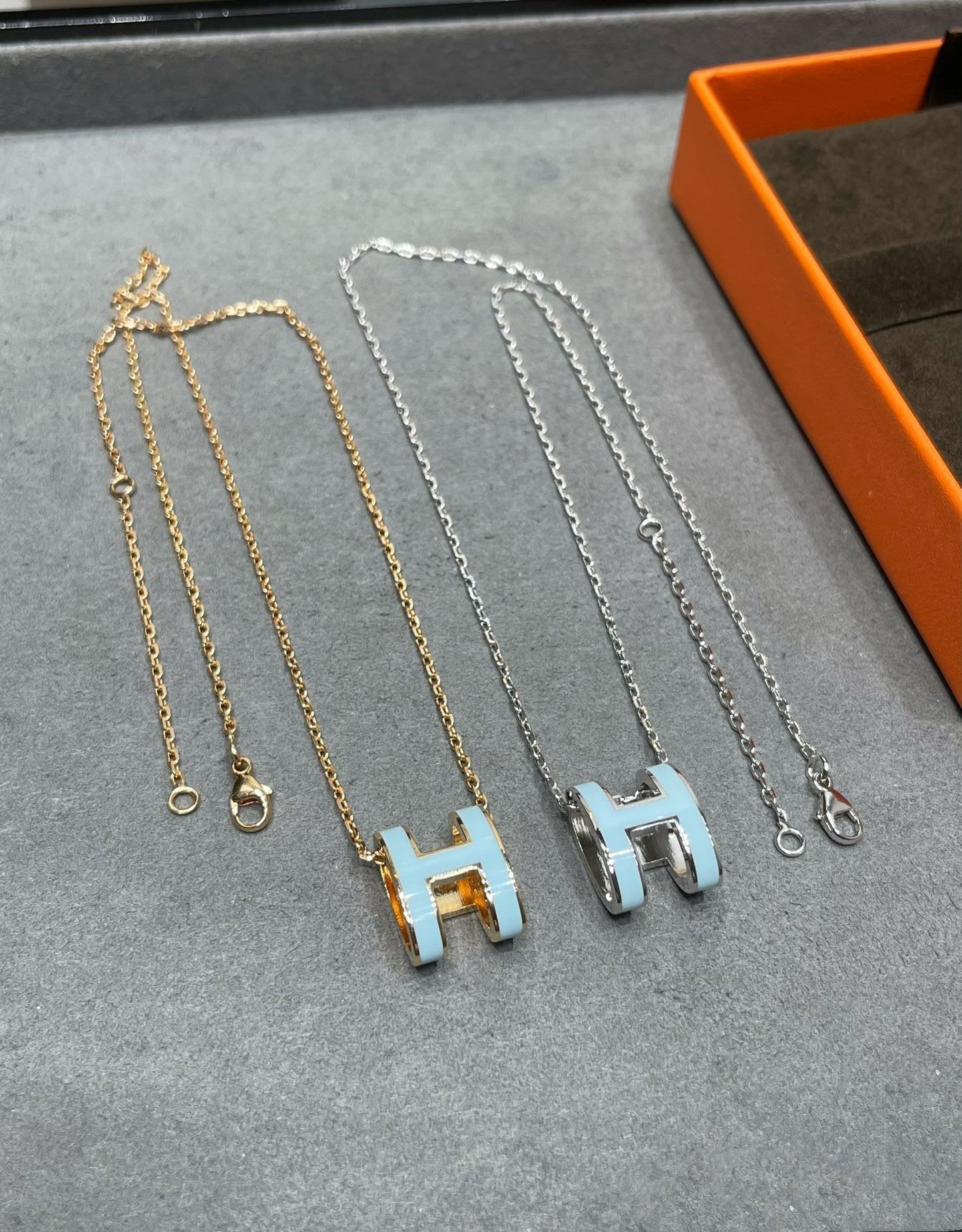 [Marin-Jewelry]POP H SKY BLUE NECKLACE