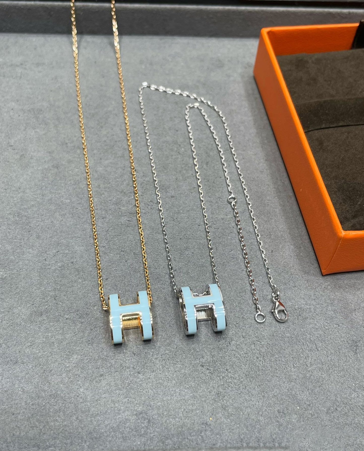 [Marin-Jewelry]POP H SKY BLUE NECKLACE