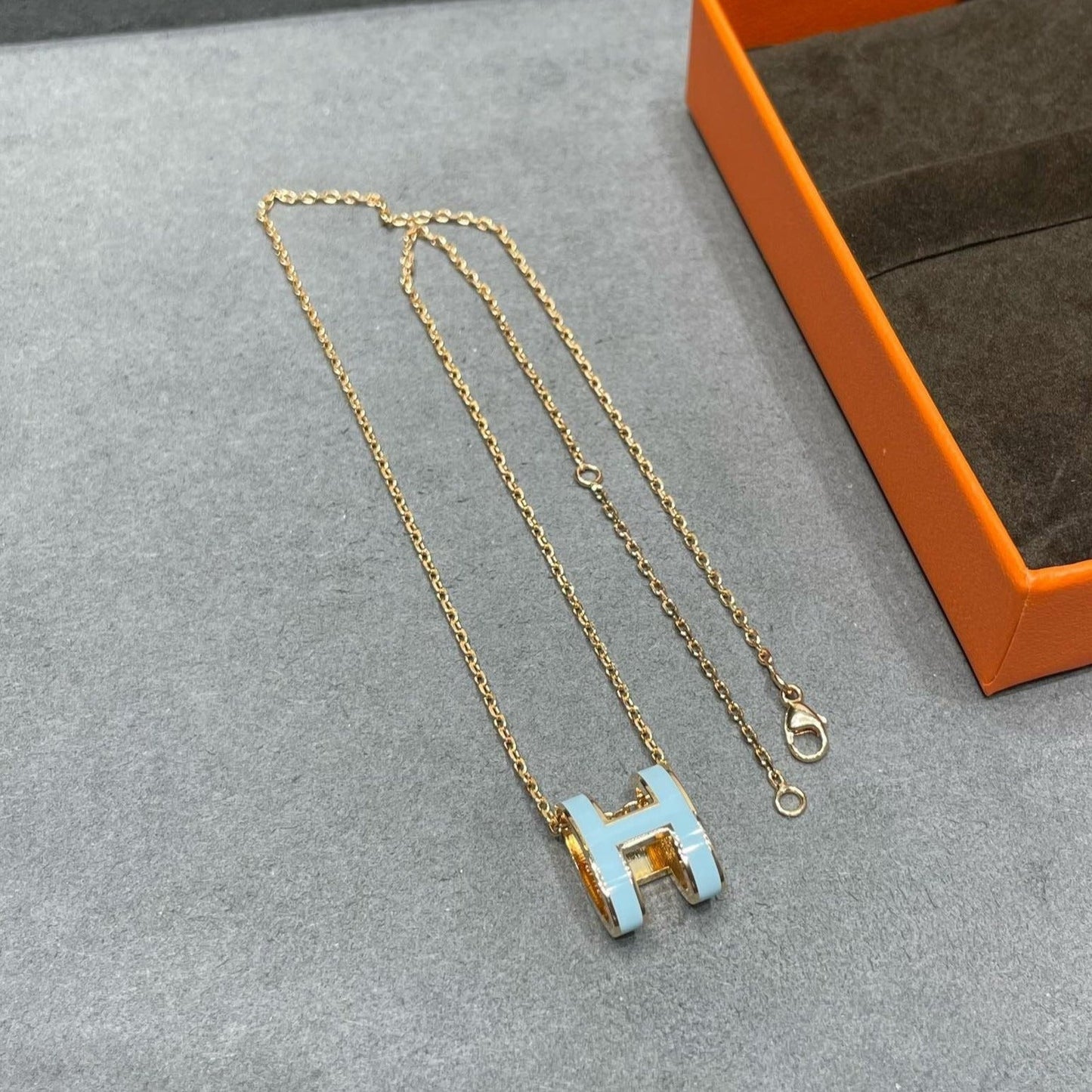 [Marin-Jewelry]POP H SKY BLUE NECKLACE