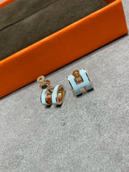 [Marin]POP H スカイブルー スタッズピアス