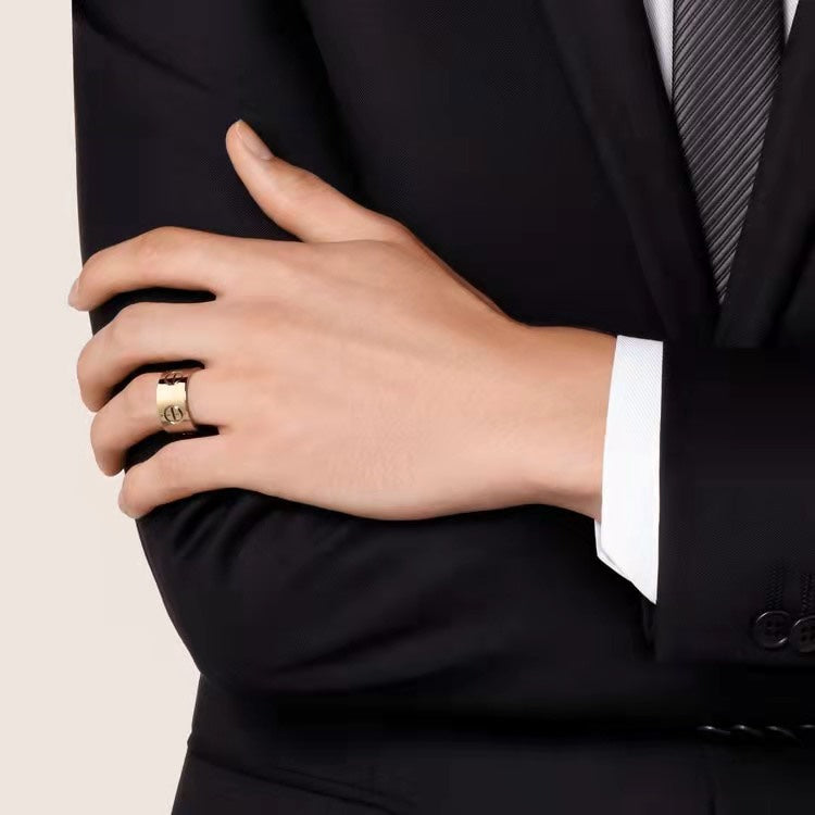[Marin]BAGUE LARGE AMOUR 11MM