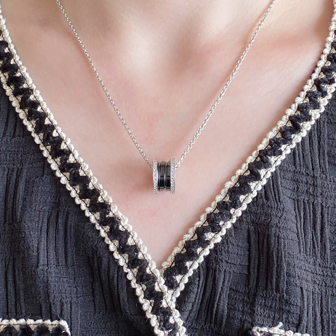 [Marin]ZERO 1 DIAMOND CERAMIC NECKLACE