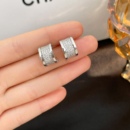 [Marin]ZERO 1 DIAMOND PAVED EARRINGS