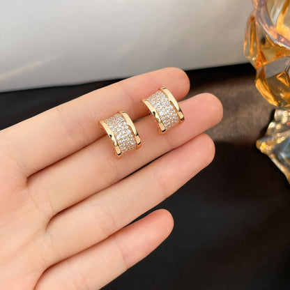 [Marin]ZERO 1 DIAMOND PAVED EARRINGS