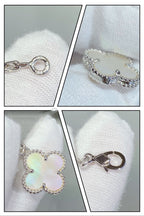 [Marin]BRACELET CLOVER 5 MOTIFS NACRE BLANCHE ARGENT