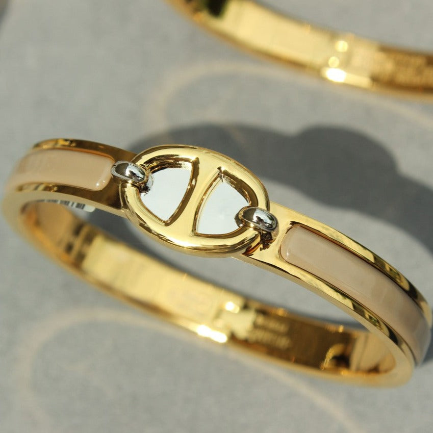 [Marin-Jewelry]CLIC CHAINE GOLD BRACELET