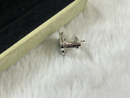 [Marin-Jewelry]CLOVER PIETERSITE MEDIUM STUD EARRINGS