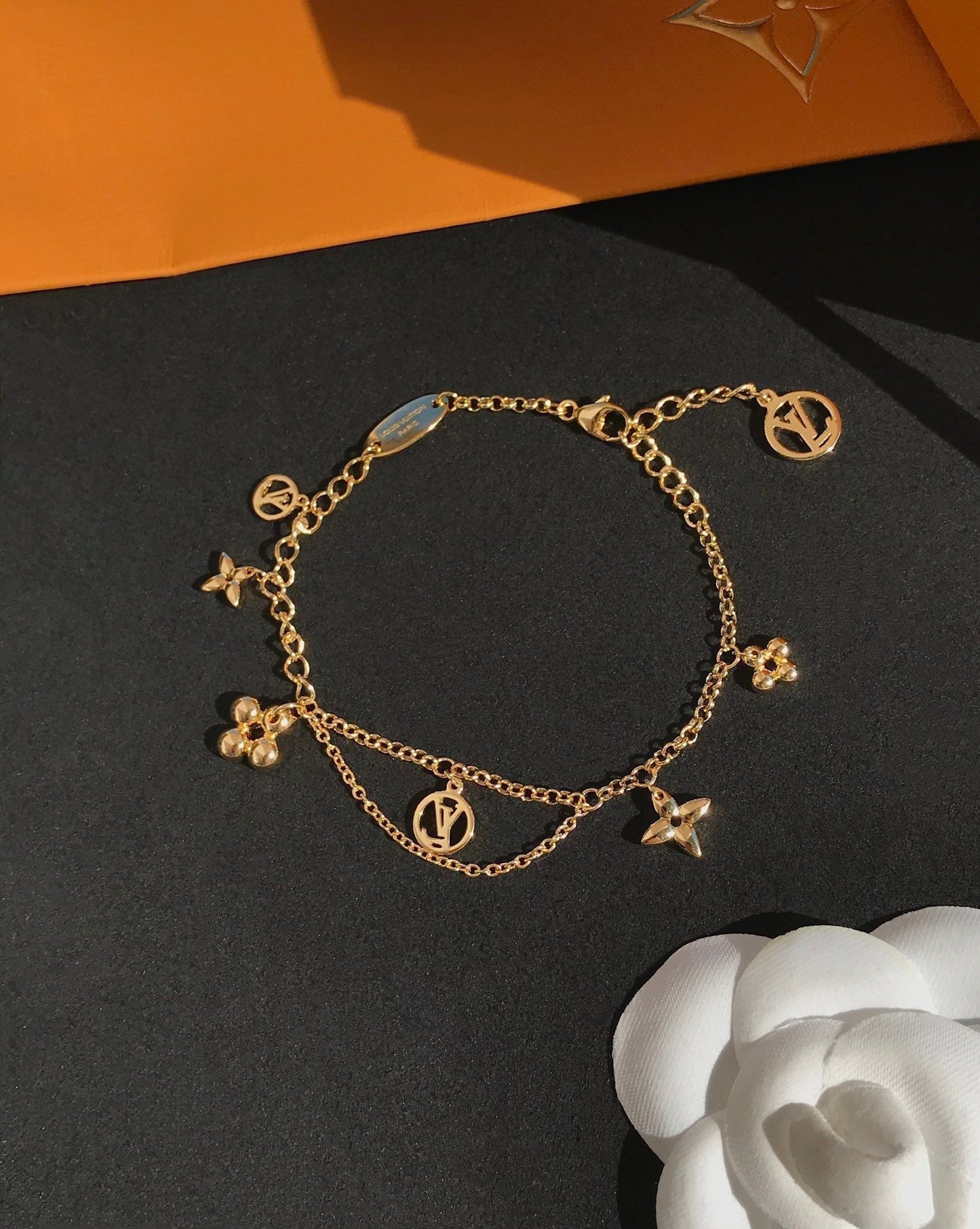[Marin]BLOOMING PINK GOLD MOP BRACELET
