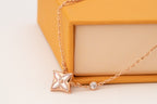 [Marin]STAR PINK MOP 1 DIAMOND PINK GOLD NECKLACE