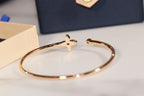[Marin]IDYLLE GOLD OPEN BRACELET DIAMOND PAVED