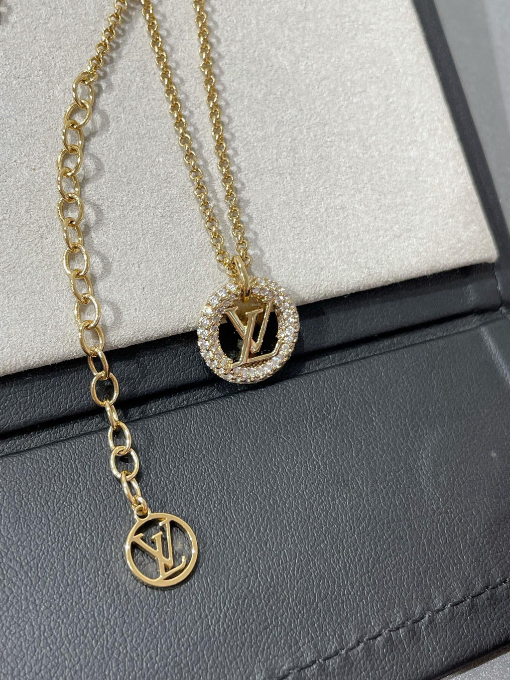 [Marin]BY NIGHT DIAMOND PAVED NECKLACE