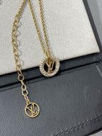 [Marin]BY NIGHT DIAMOND PAVED NECKLACE