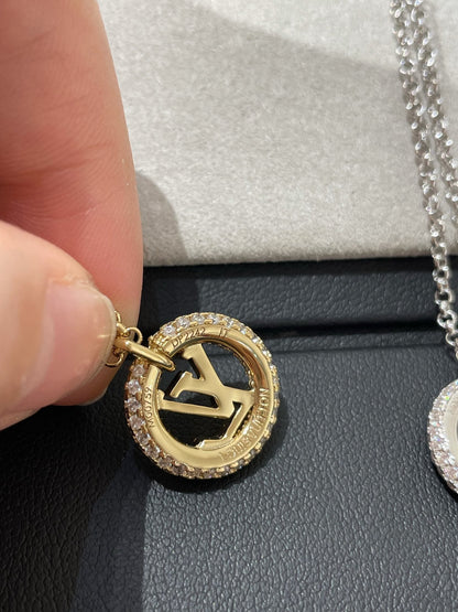 [Marin-Jewelry]BY NIGHT DIAMOND PAVED NECKLACE