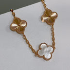 [⭐Shinejoy]CLOVER WHITE PEARL MOP 5 MOTIF BRACELET COLLECTION