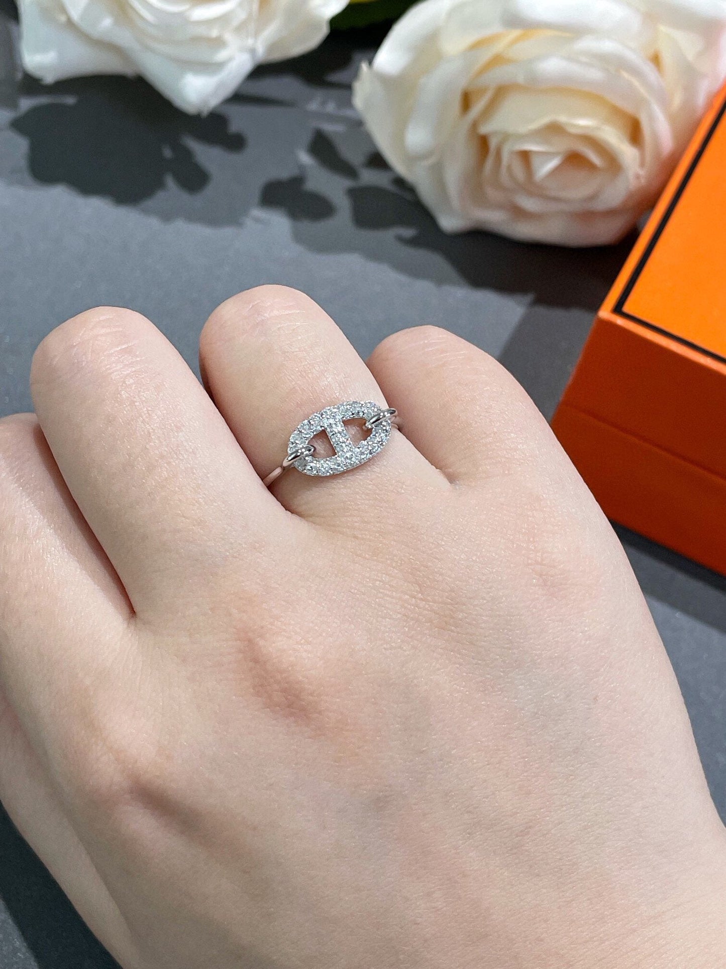[Marin-Jewelry]RONDE SMALL DIAMOND RING