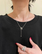 [Marin]FINESSE SILVER DIAMOND NECKLACE