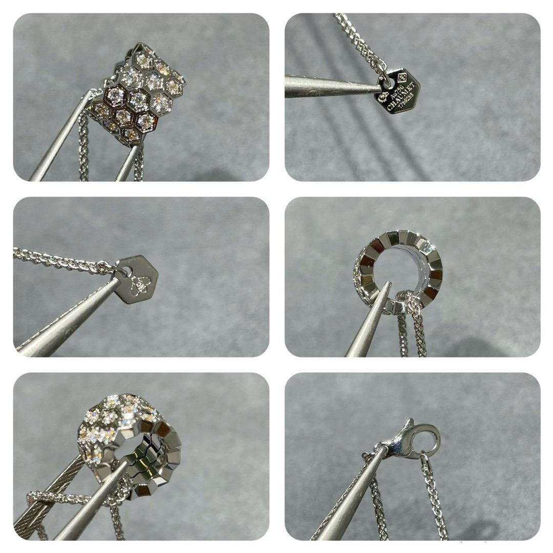 [Marin]COLLIER BEE LOVE DIAMOND PAVÉ 3 RANGS