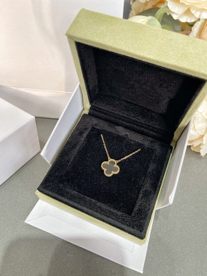 [Marin-Jewelry]CLOVER ROCK CRYSTAL Marin-Jewelry GOLD NECKLACE