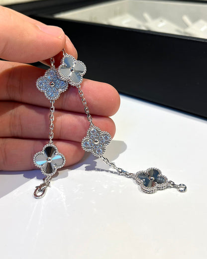 [Marin-Jewelry] CLOVER 5 MOTIF LASER BRACELET COLLECTION