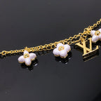 [Marin]LOGO 6 MOTIF STAR AND SUN GOLD BRACELET
