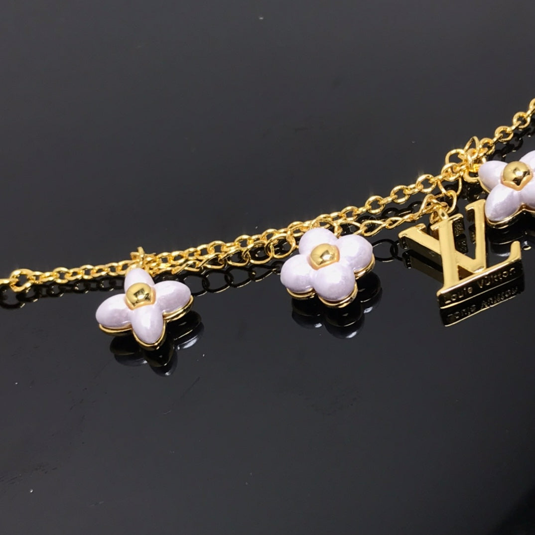[Marin-Jewelry]LOGO 6 MOTIF STAR AND SUN GOLD BRACELET