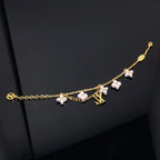 [Marin]LOGO 6 MOTIF STAR AND SUN GOLD BRACELET