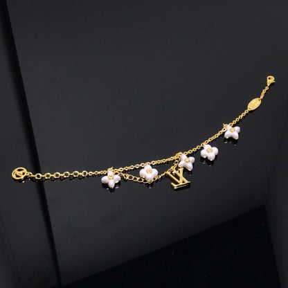 [Marin-Jewelry]LOGO 6 MOTIF STAR AND SUN GOLD BRACELET