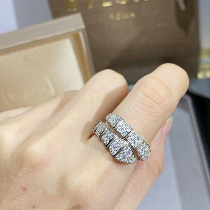 [Marin]SERPENTI RING SILVER DIAMOND PAVED