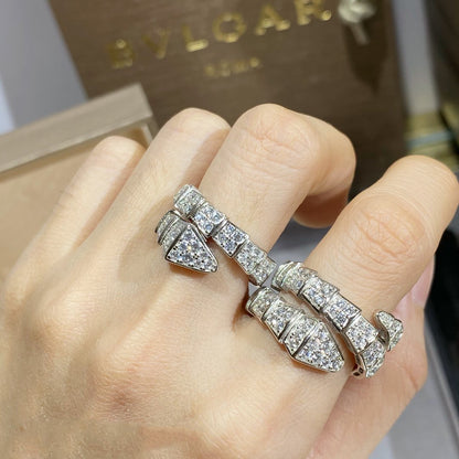 [Marin]SERPENTI RING SILVER DIAMOND PAVED