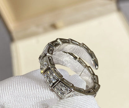 [Marin]SERPENTI RING SILVER DIAMOND PAVED