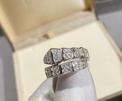 [Marin]SERPENTI RING SILVER DIAMOND PAVED