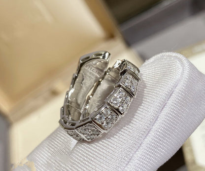[Marin]SERPENTI RING SILVER DIAMOND PAVED