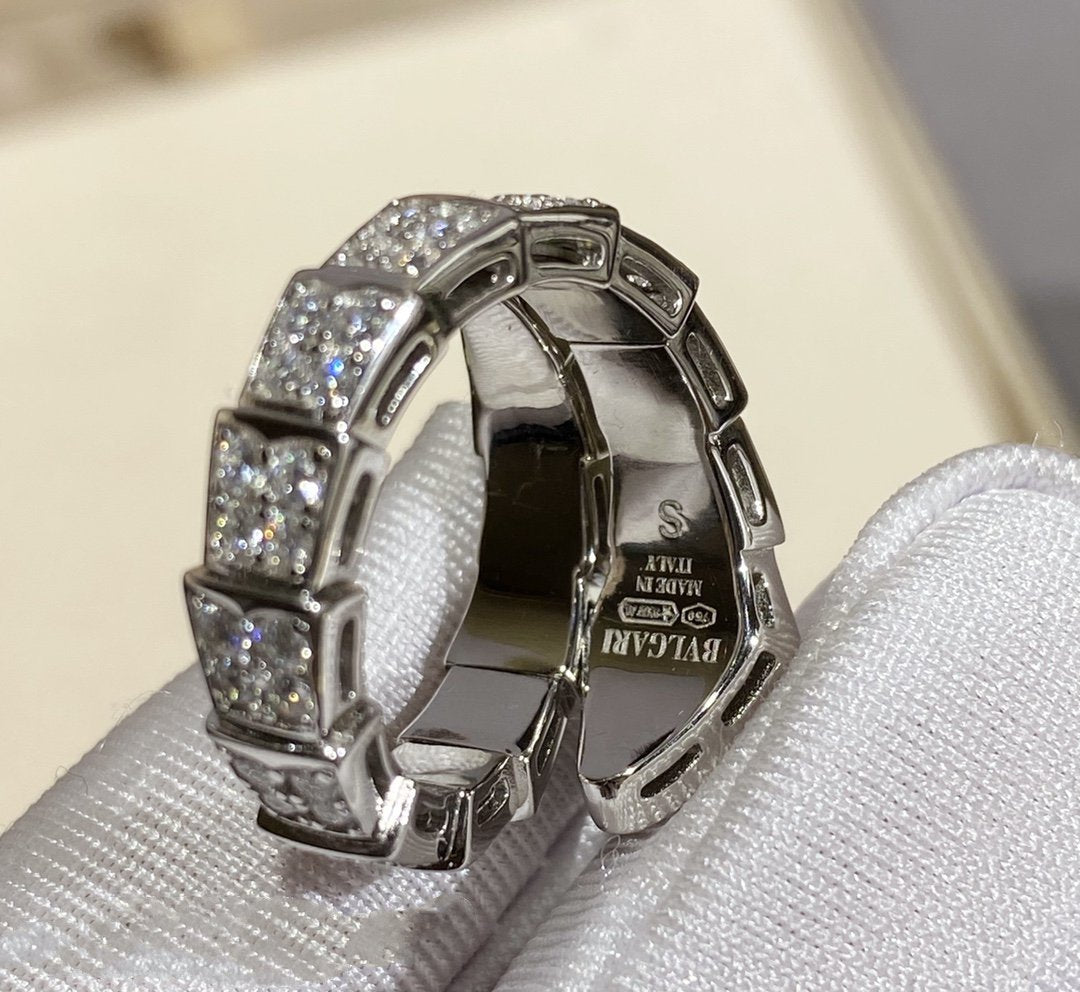 [Marin]SERPENTI RING SILVER DIAMOND PAVED