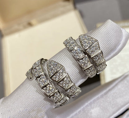 [Marin]SERPENTI RING SILVER DIAMOND PAVED